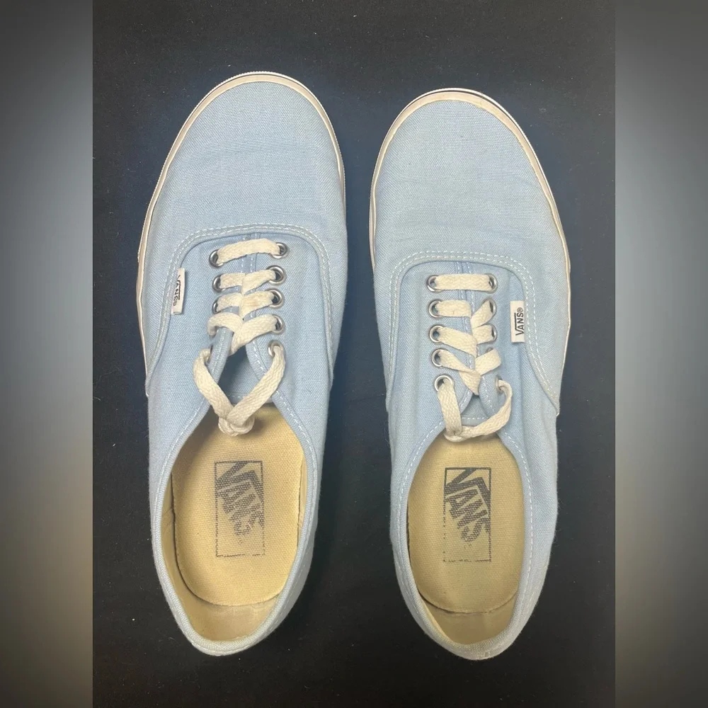 Vans Low Tops Shoes Lot of 2- Pink & Blue - Women’s Size 8.5 & Men’s Size 7 - Picture 3 of 16
